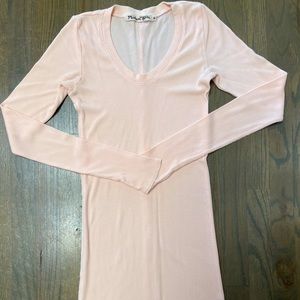 Michael Stars Tunic Length Waffle Top